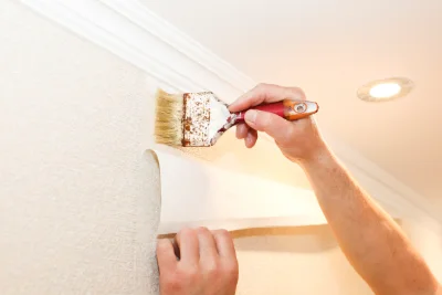Pose de papier peint à Valdelaume — revêtements muraux et toiles de verre